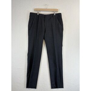 Hugo Boss Straight Fit Pleated Gray Golf Pants Athleisure Chino Mens Size‎ 38x32